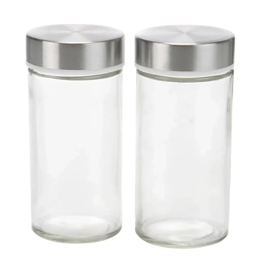 Revolving Glass Spice Jar Set Rack (12 Pc.)