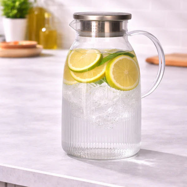 Danny Home Glass Juice Jar With Lid 1.45L