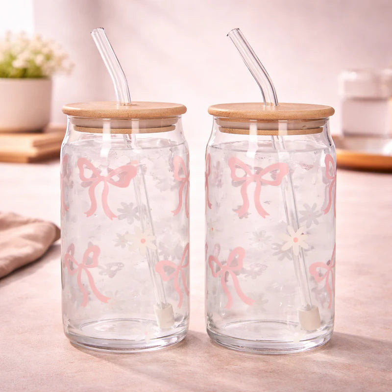 Danny Home Cola Drinking Glass Cup 2pcs 500ml