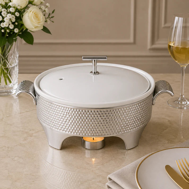 Brilliant Compact 12-Inch Round Chafing Dish