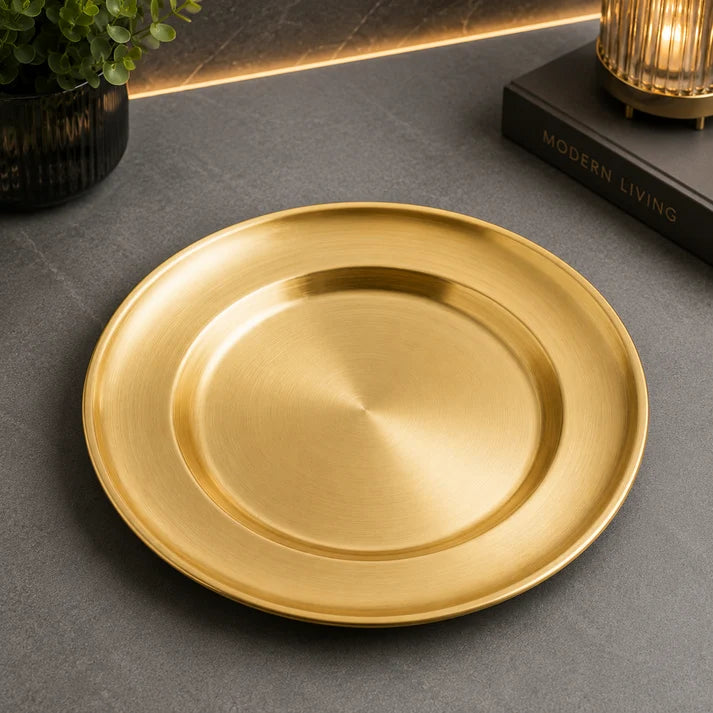 Luxury Golden Juliana Style Plate – 23cm