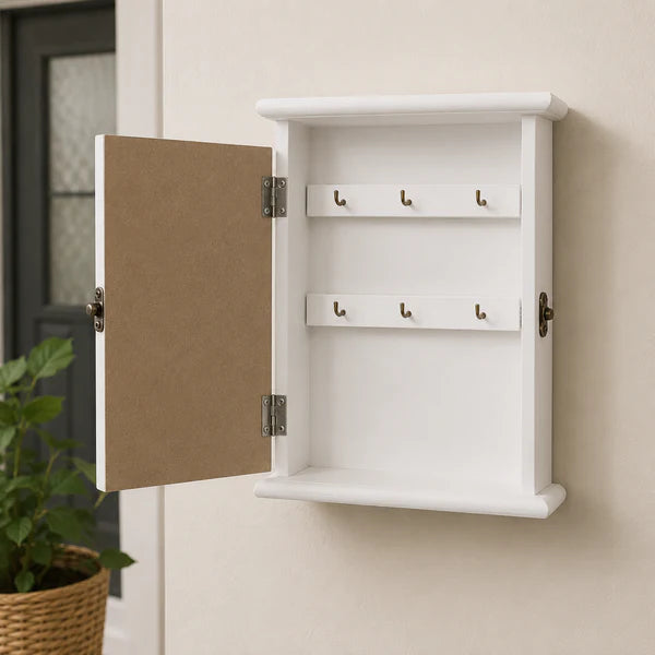 Rustic Home Wooden Key Holder Box
