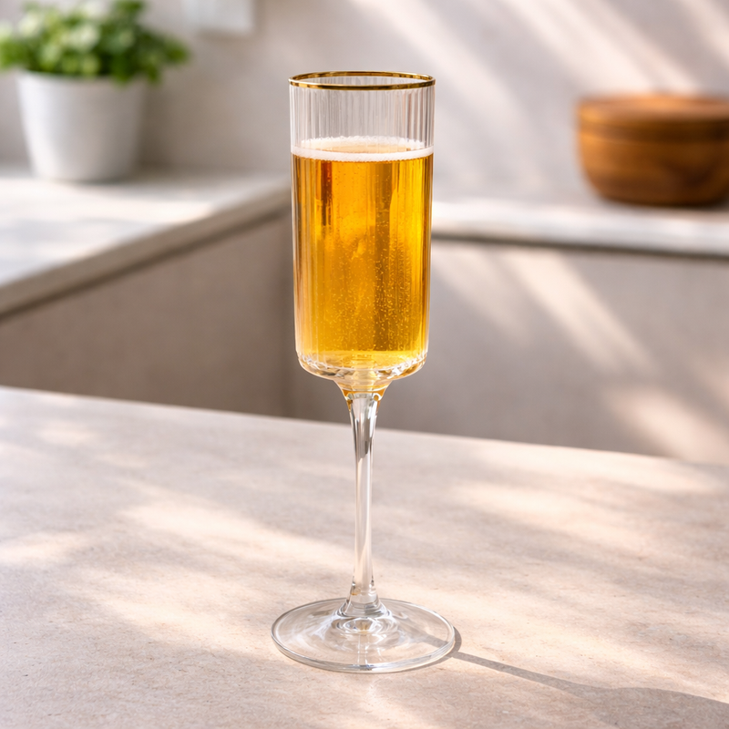 Crystal Cocktail Wine Glass Set of 6 – Premium Clear Glassware for Dining & Parties