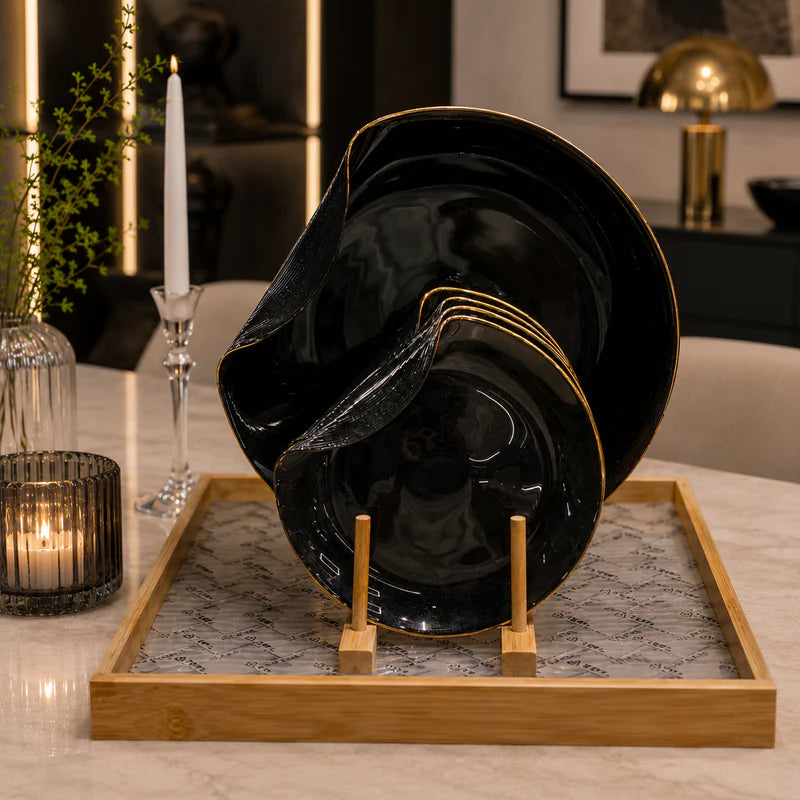 Noir Elegance 7Pcs Handmade Cake Set