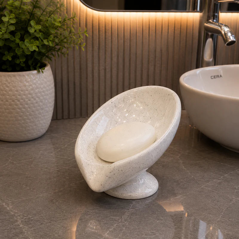 Brilliant Luxury White Granite Soap Dish
