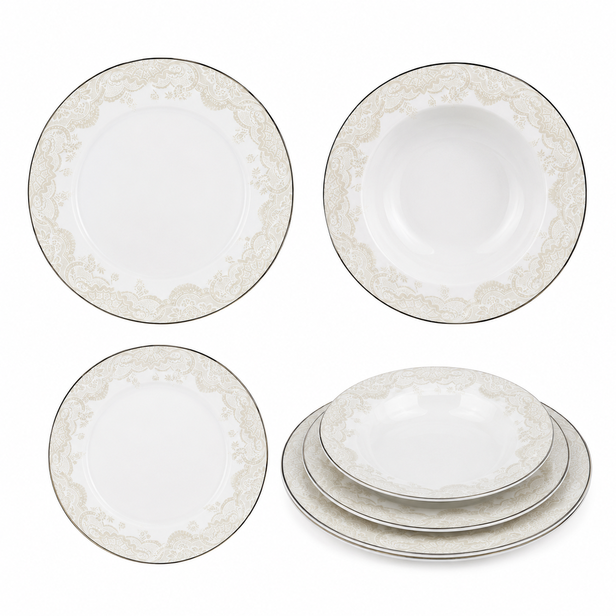 Premium Superbone 18pcs Dinnerware Set