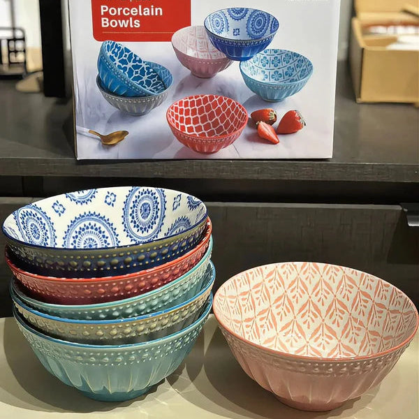 Danny Home Bohemian Design Soup Bowls 6pcs 15.6cm