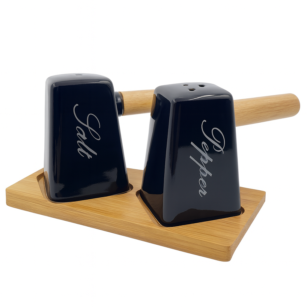 Hammered Style Salt & Pepper Set