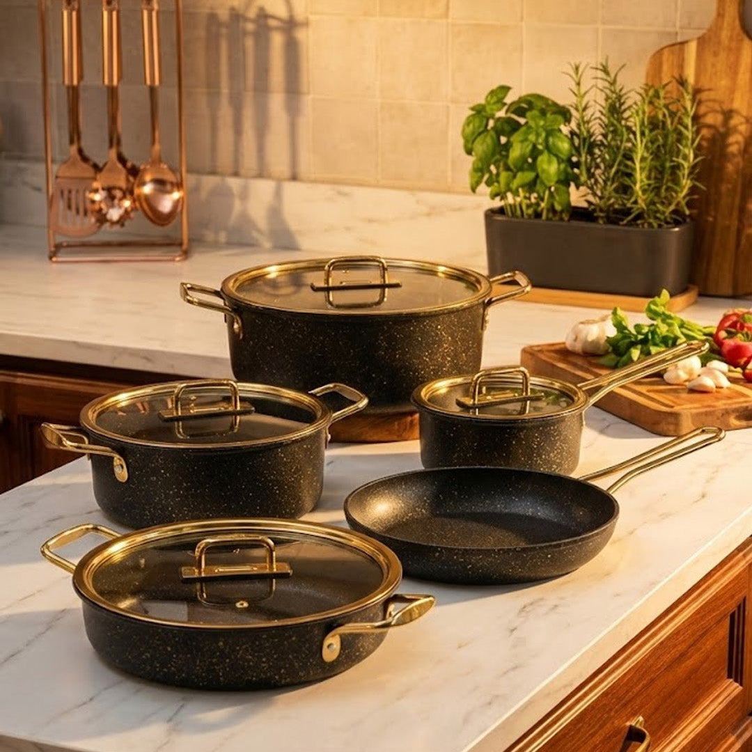 Falez PAREM 9 Pcs Cooking Set | Premium Turkish Cookware Pakistan