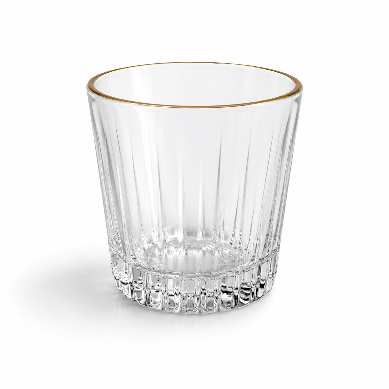6 Pcs Gold Rim Glass Tumbler Set
