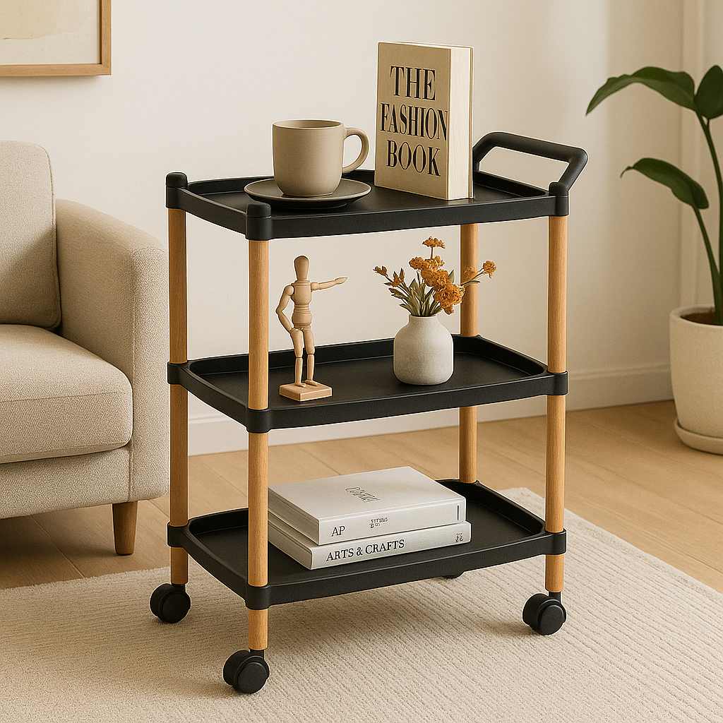 3-Tier Rolling Organizer Cart