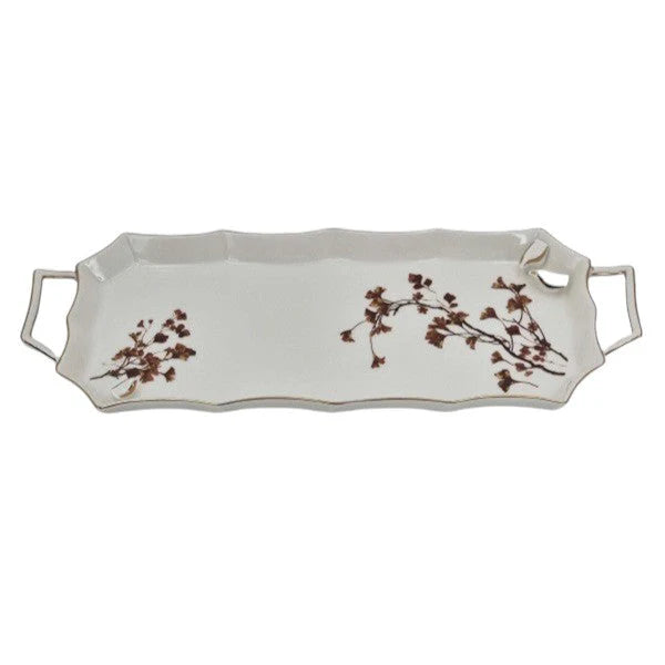 Angela 15.5" Ceramic Serving Tray