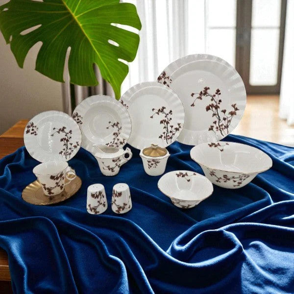 Angela 44-Piece Ceramic Dinner Set