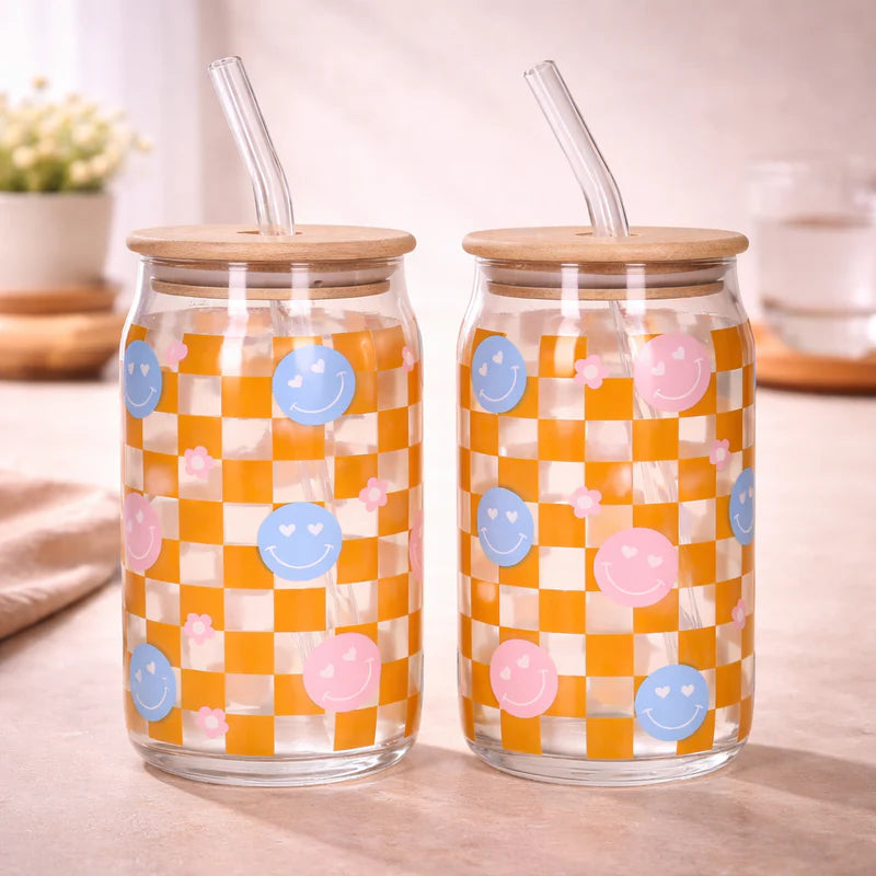 Danny Home Cola Drinking Glass Cup 2pcs 500ml