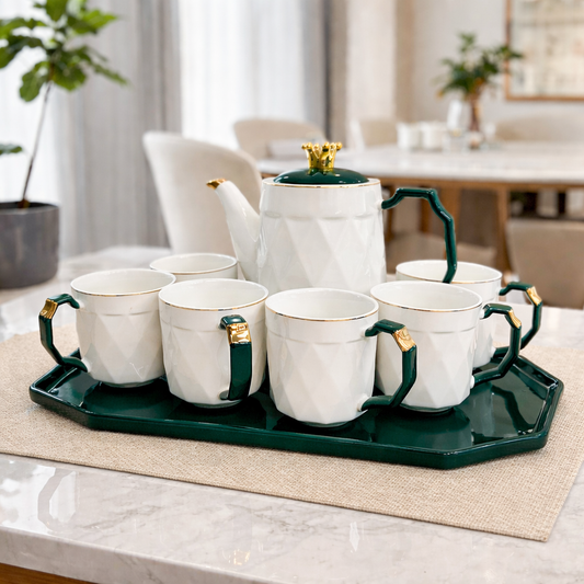 9 PCS Luxury Crown Coffee Set
