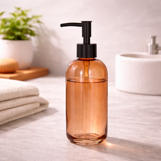 Danny Home Glass Bottle Soap Dispenser
