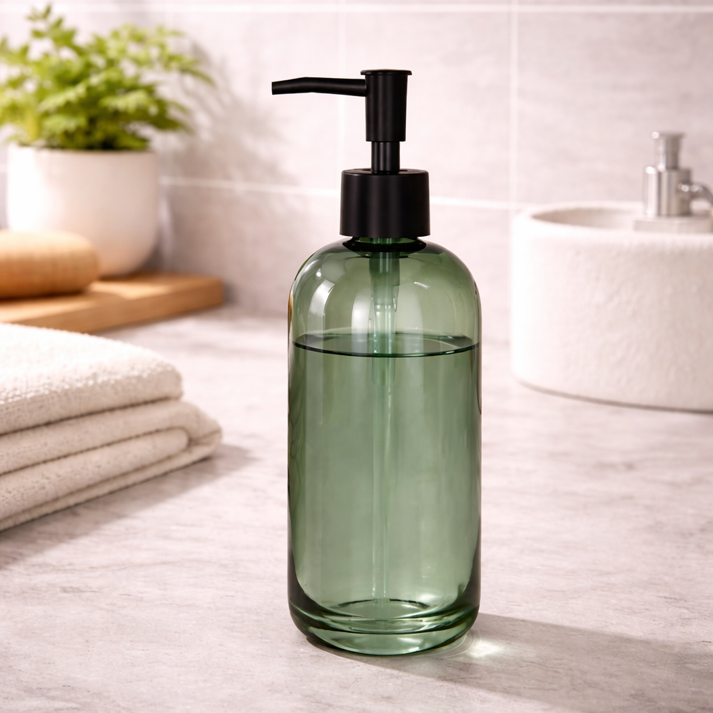 Danny Home Glass Bottle Soap Dispenser