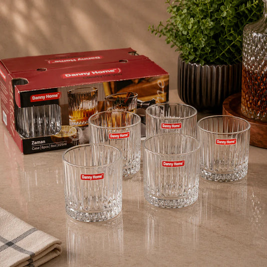 Danny Home Whisky Glasses Set 6Pcs 225ml