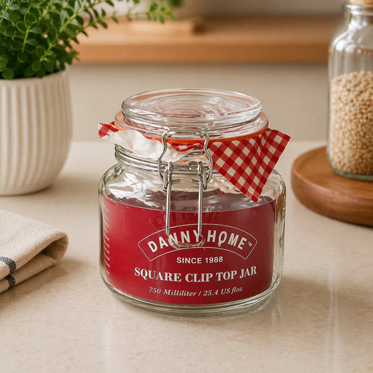 Danny Home Mason Clip Lid Jar 750ml