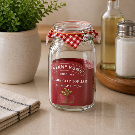 Danny Home Mason Clip Lid Jar 2L