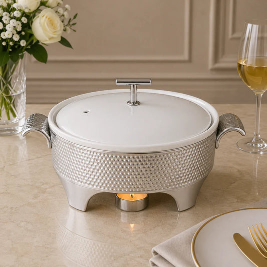 Brilliant Compact 12-Inch Round Chafing Dish