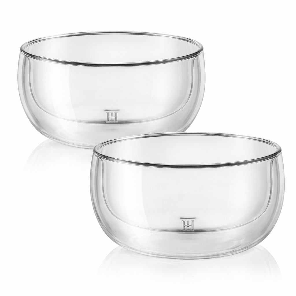 Premium Double Wall Glass Bowl 650ml