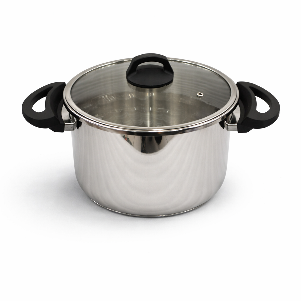 Falez Imported 2-in-1 Pressure Cooker – Grey & Red | 6L + 9L