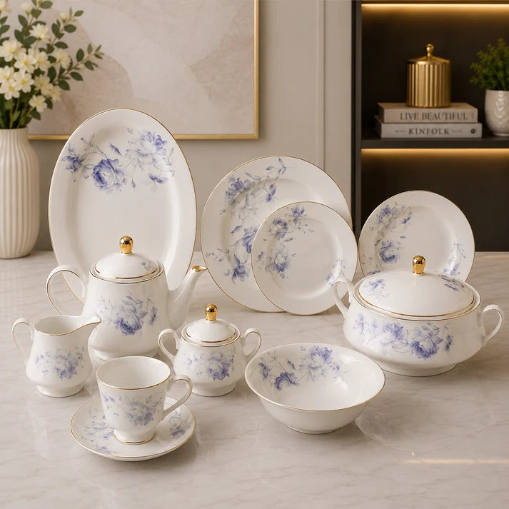 Majestic Baroque Dinner Set – 61 Pieces