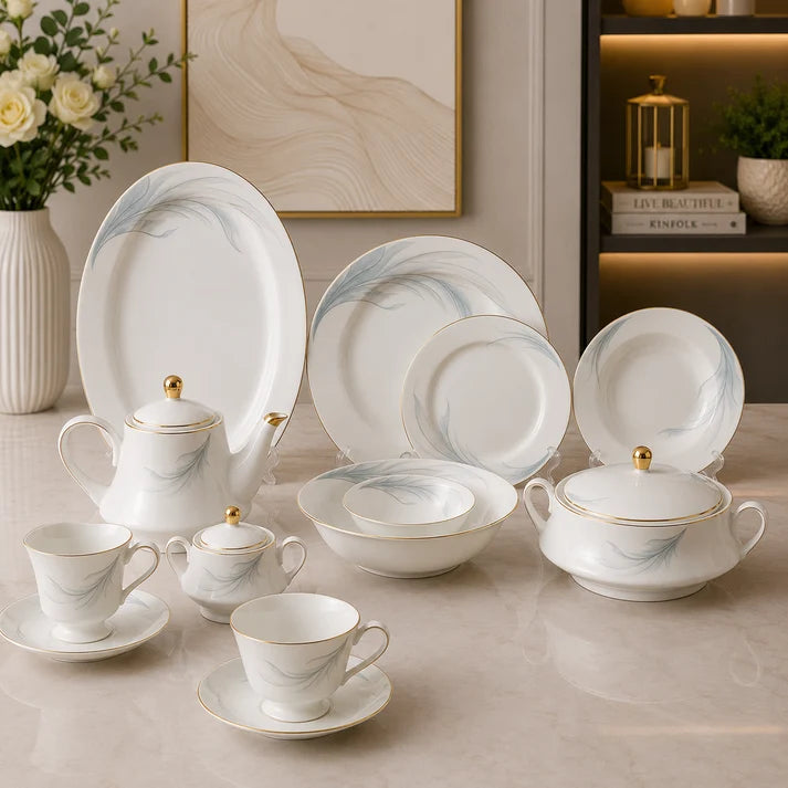 Ocean Breeze Dinner Set – 61 Pieces