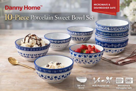 Porcelain Bowl Set – 10pcs