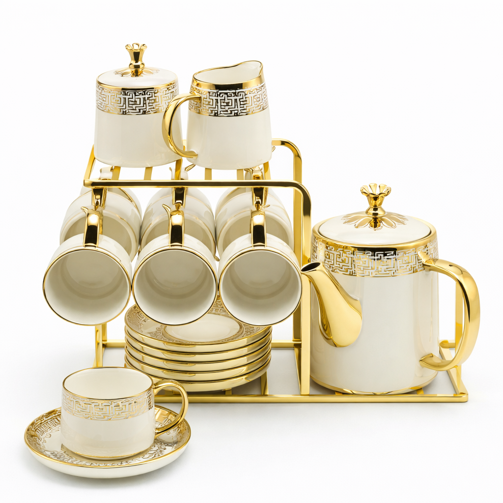Porcelain Tea & Coffee Set – 15pcs