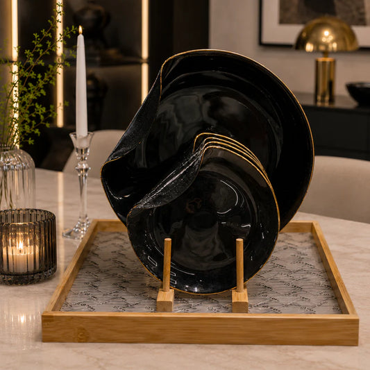 Noir Elegance 7Pcs Handmade Cake Set