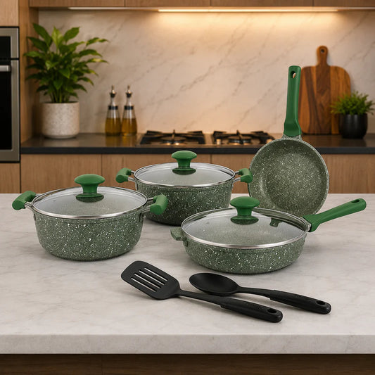 Prestige Essentials 9Pc Set – Green