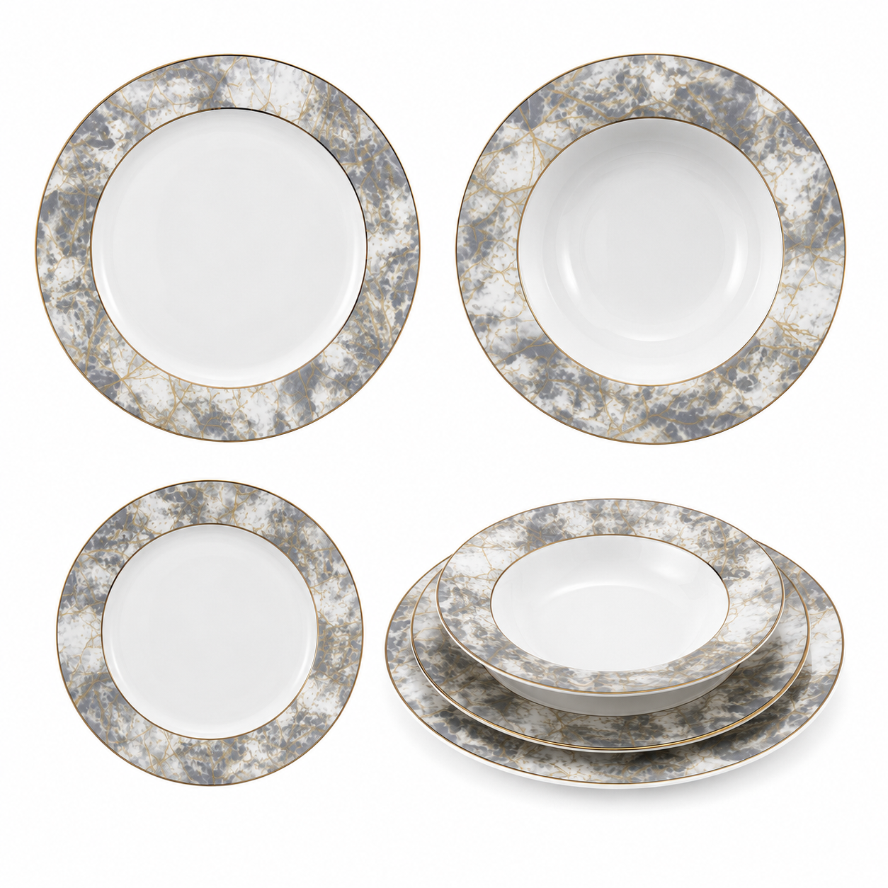 Premium Superbone 18pcs Dinnerware Set