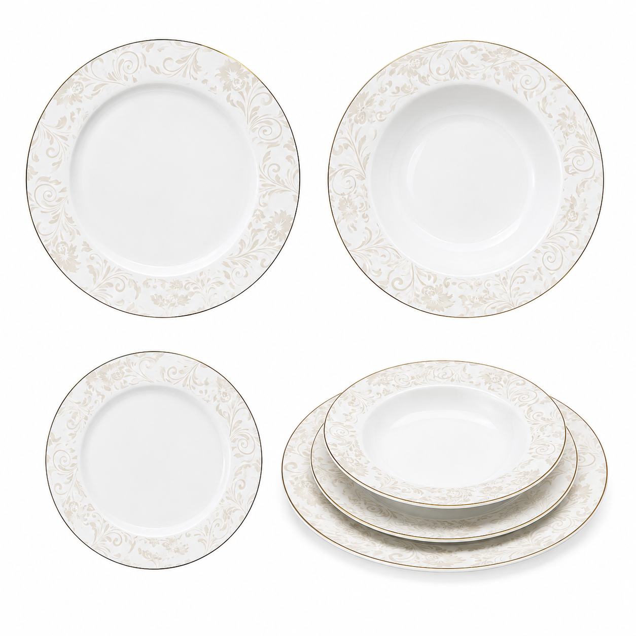 Premium Superbone 18pcs Dinnerware Set