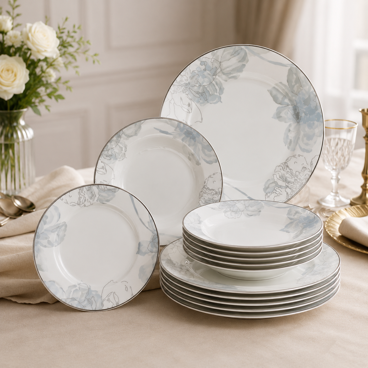 Premium Superbone 18pcs Dinnerware Set