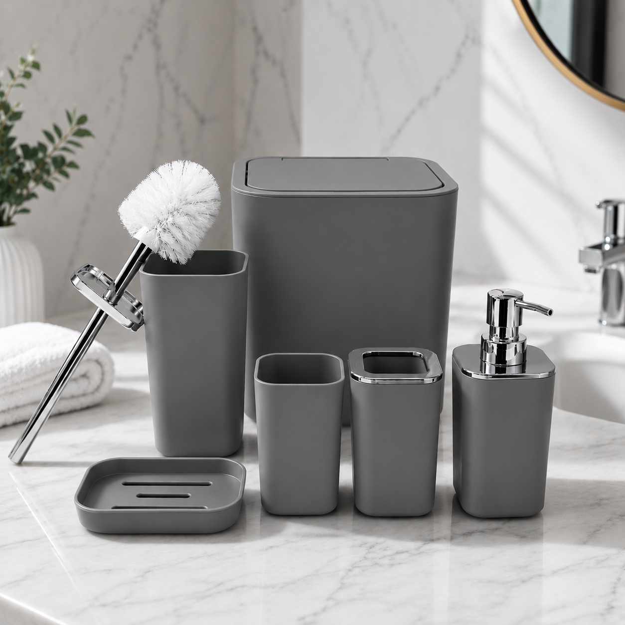 EliteStyle 6-Piece Bathroom Set