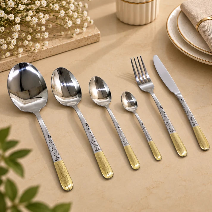 Premium Ornate Stainless Steel Cutlery Set