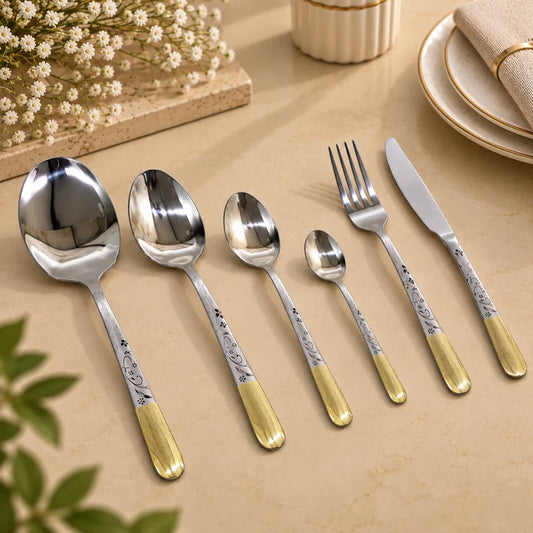 Premium Ornate Stainless Steel Cutlery Set