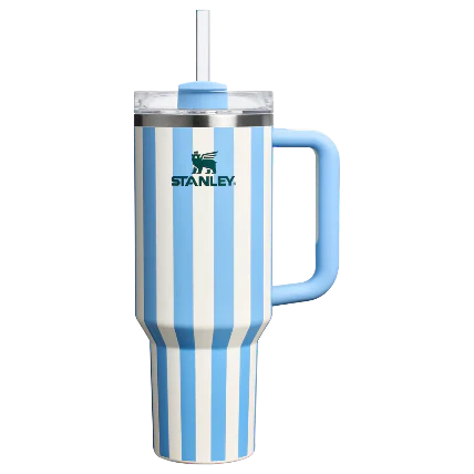 The Quencher H2.0 Flowstate™ Tumbler | 40 OZ - Cornflower Cabana Gloss