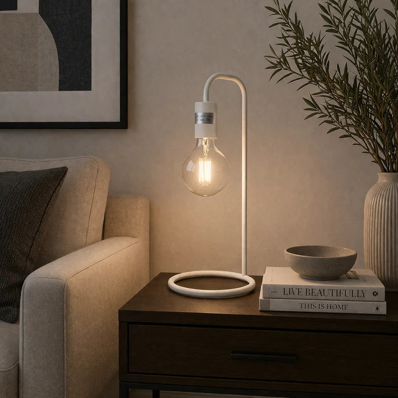 Danny Home Metal Light Lamp 39cm - White