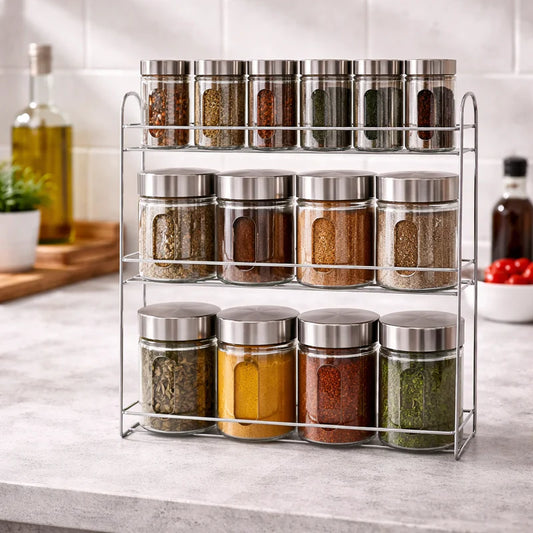 Danny Home Seasoning Bottle Set with Stand 12pcs