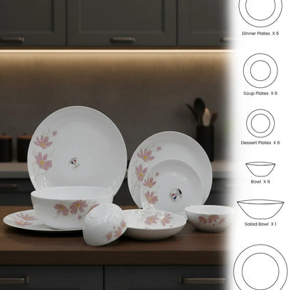 Opal Blossom Harmony Dinnerware Set  – 26 Pieces