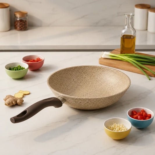 Falez 28cm Granite Wok