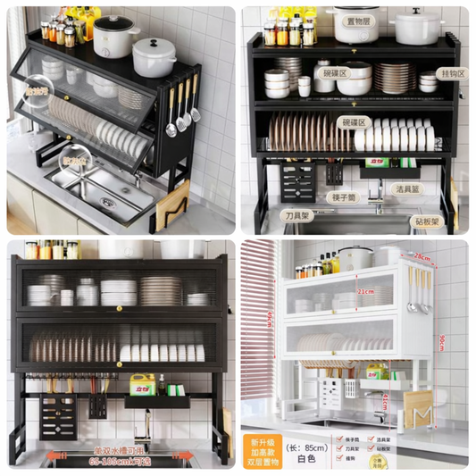 2-Tier Over Sink Dish Rack
