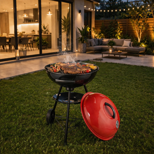 Portable BBQ Grill With Tyres