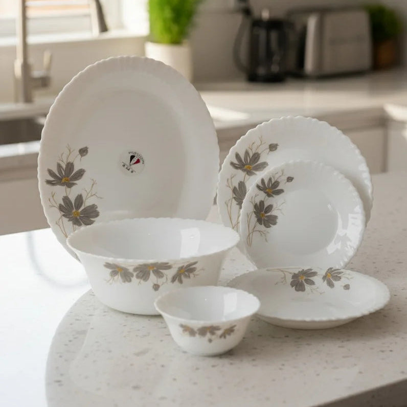 Opalware Premium Floral Dinner Set – 26 Pieces