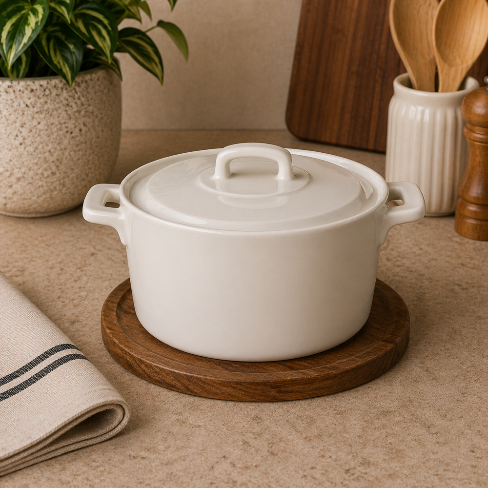 Danny Home Porcelain Casserole Pot 1.2L