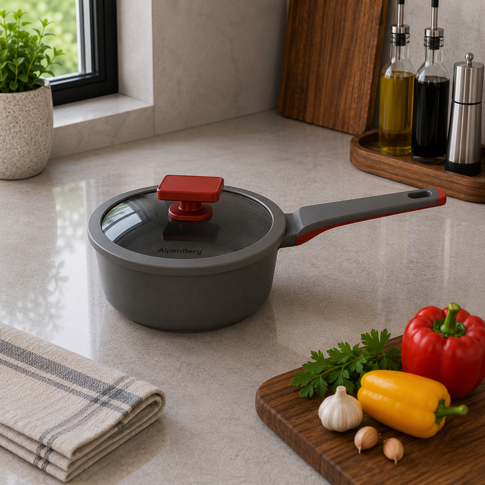 Alpenberg 20cm Sauce Pan with Glass Lid