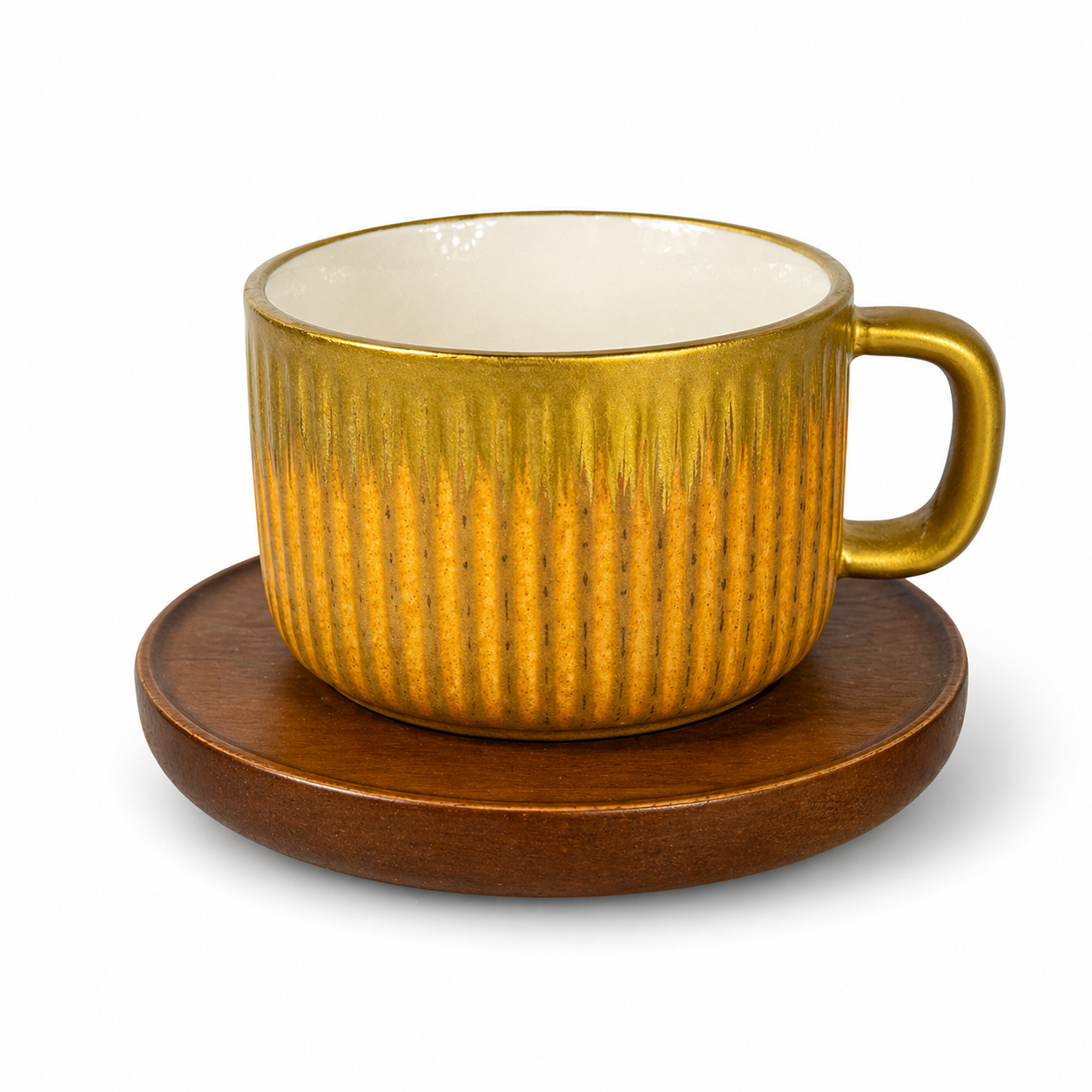 Tea Cup & Saucer Set – 12 Piece Premium Ceramic Set (6 Cups + 6 Saucers)